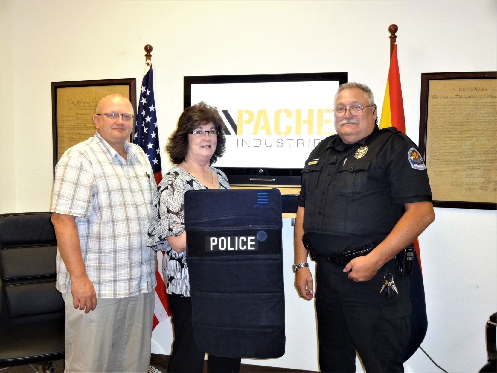 Springerville PD receives new ballistic shields